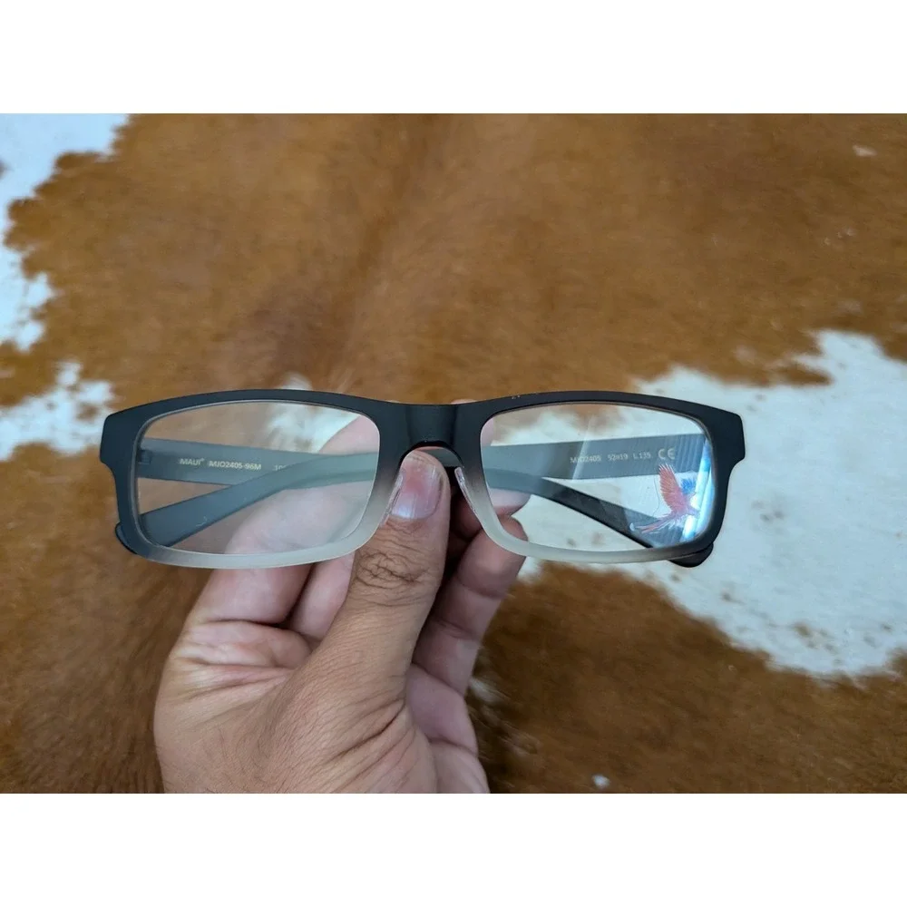 Maui Jim MJO 2405-96M Eyeglasses Matte Brown Clear Gradient 52-19-135 Italy‎